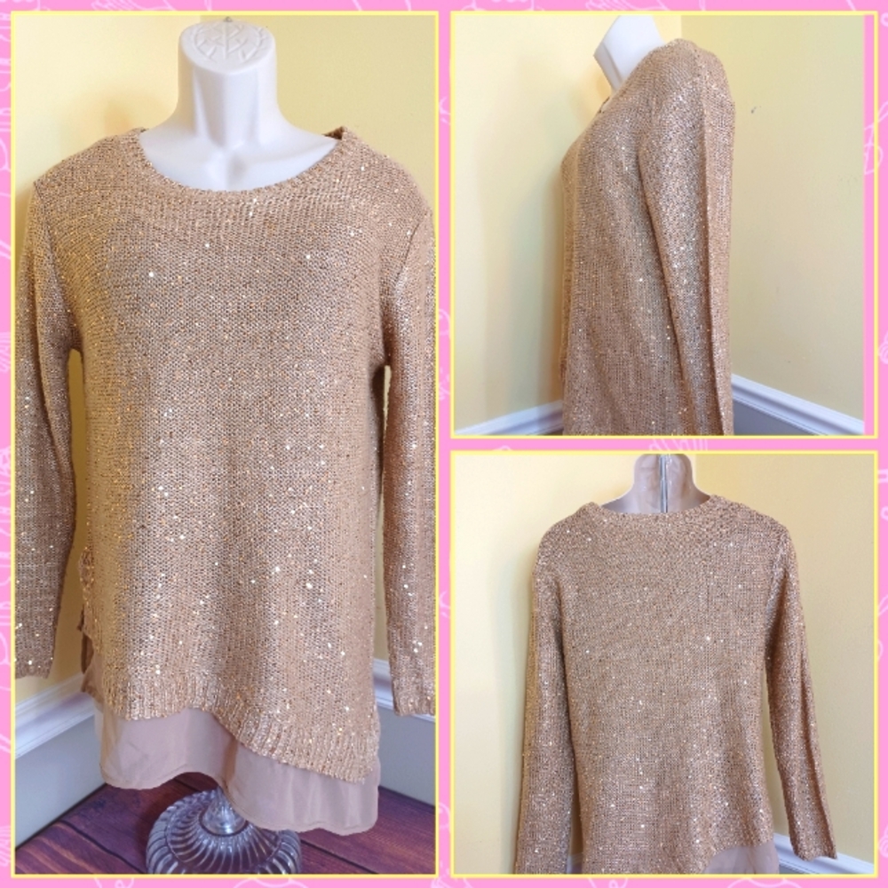 Jackeyn Smitt Women's blouse and sweater gold. A-B01